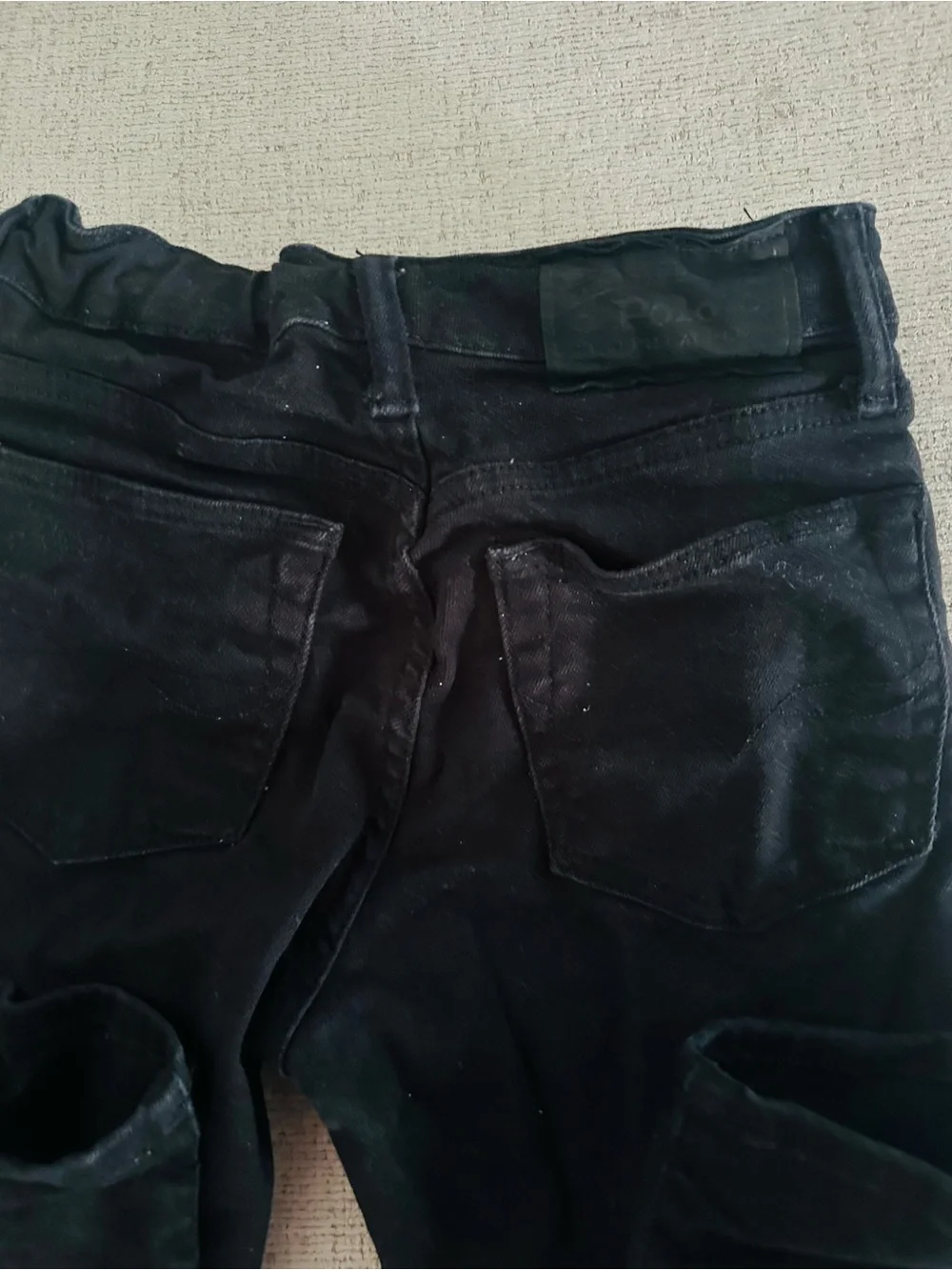 Ralph Lauren Black Corduroy Slim Pants